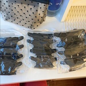 Black Hair Claw Clips - Set of 6